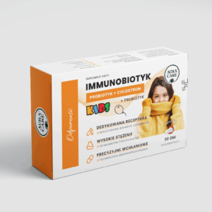 Odporność Immunobiotyk + prebiotyk, żywe probiotyki , Auracare